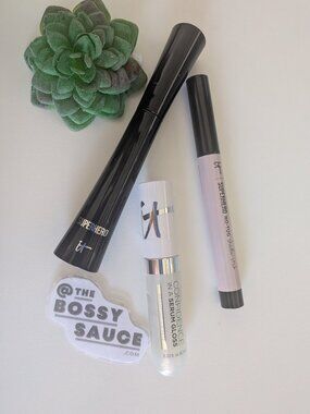 IT COSMETICS Box Set Confidence in a Serum Gloss, Mascara & Shadow Stick NEW